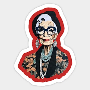 Iris Apfel Sticker